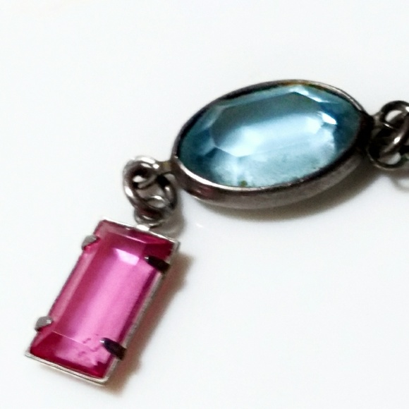 Stunning Pink Tourmaline,Topaz & Amethyst Earrings - Picture 4 of 5